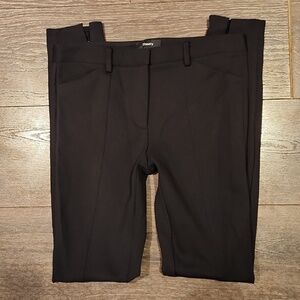 ❤️ THEORY ZIP HEM FRONT SEAM LEGGINGS / SKINNY PANTS, 0 (25)